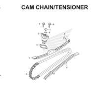 E5 Cam Chain Tensioner Thumb