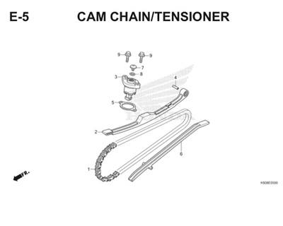 E5 Cam Chain Tensioner Thumb