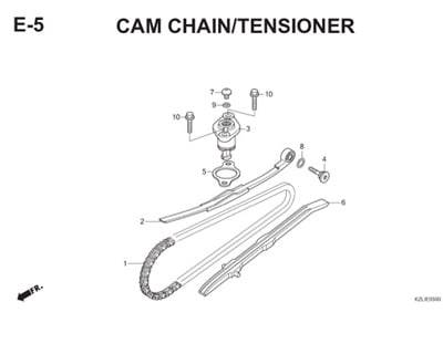 E5 Cam Chain Tensioner Thumb