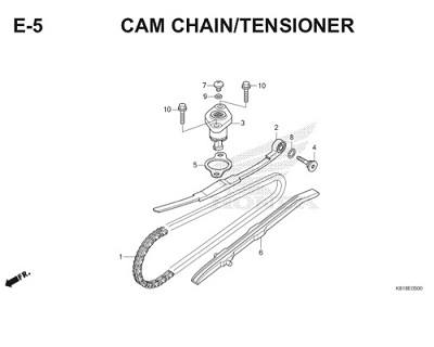 E5 Cam Chain Tensioner Thumb