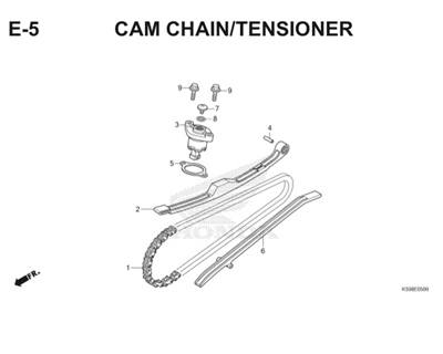 E5 Camchain Tensioner Thumb