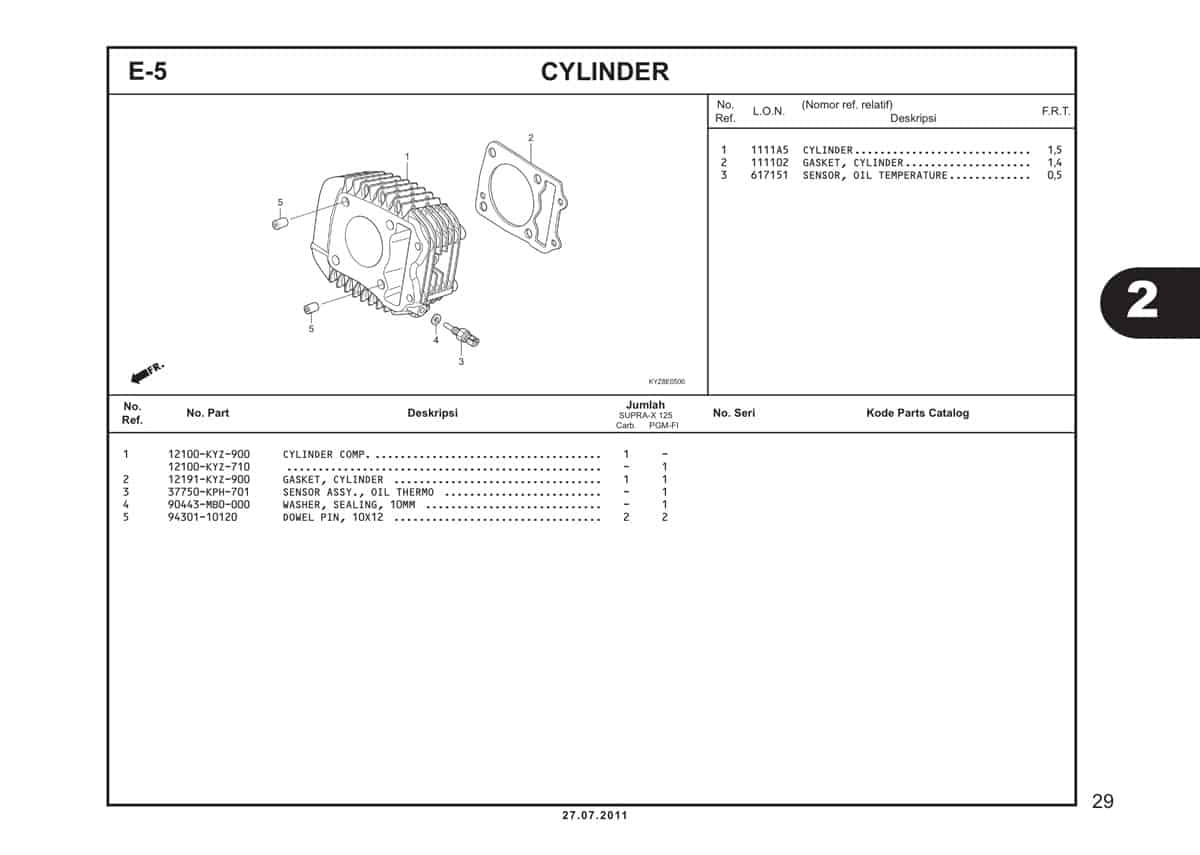  E5 Cylinder