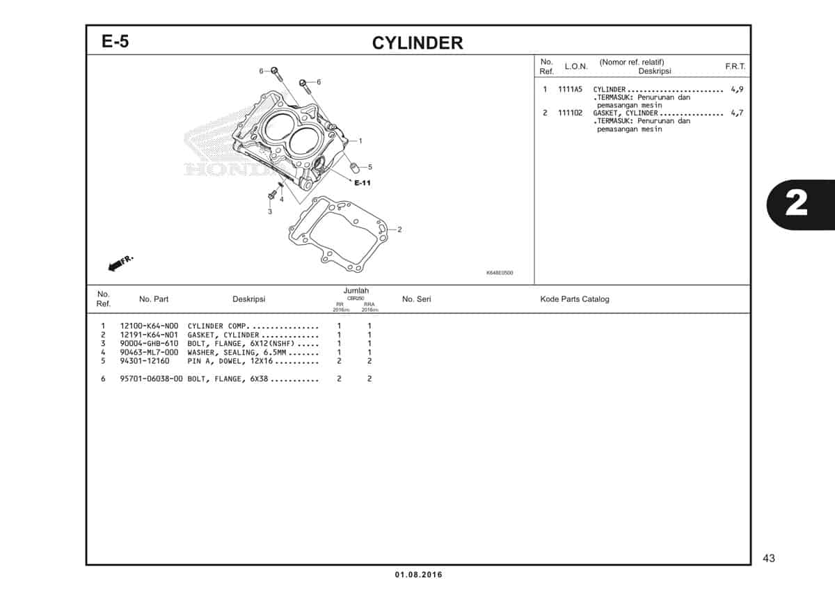  E5 Cylinder