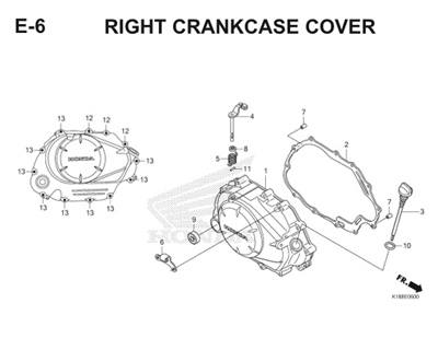 E6 Crankcase Cover Thumb