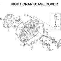 E6 Right Crankcase Cover Katalog Blade K47 Thumb