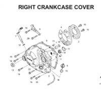 E6 Right Crankcase Cover Thumb