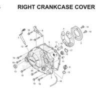 E6 Right Crankcase Cover Thumb