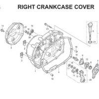 E6 Right Crankcase Cover Thumb