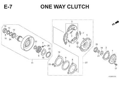 E7 One Way Clutch Thumb