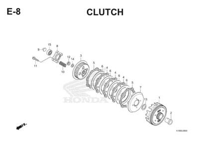 E8 Clutch Thumb