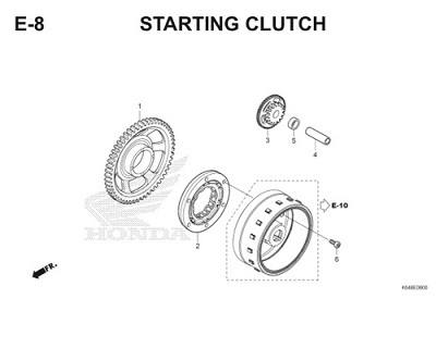 E8 Starting Clutch Thumb