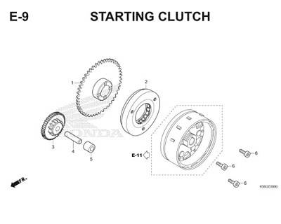 E9 Starting Clutch Thumb