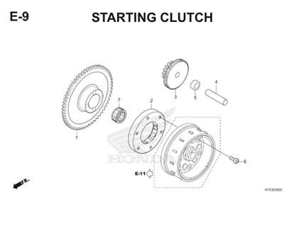 E9 Starting Clutch Thumb