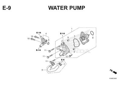 E9 Water Pump Thumb