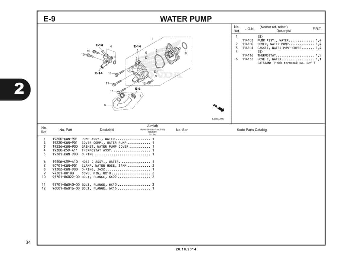  E9 Water Pump