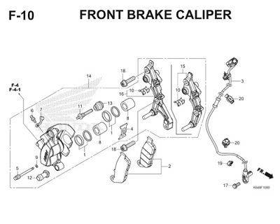 F10 Front Brake Caliper Thumb