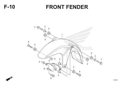 F10 Front Fender Thumb