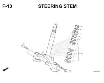 F10 Steering Stem Thumb