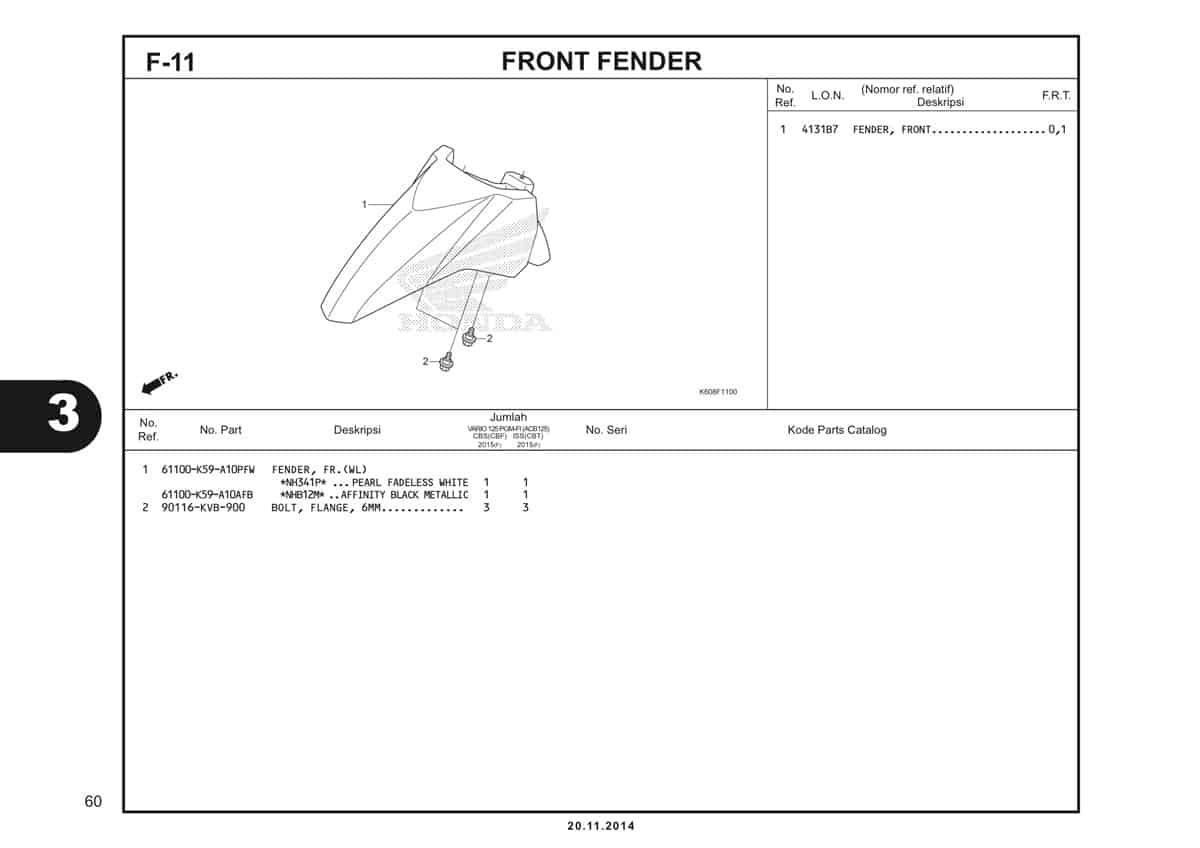  F11 Front Fender