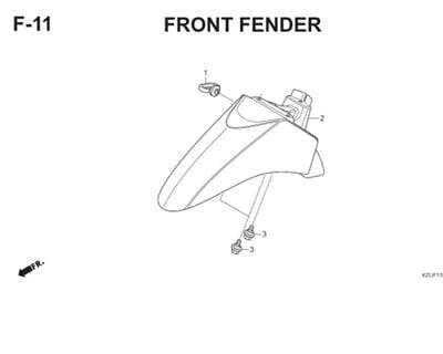 F11 Front Fender Thumb