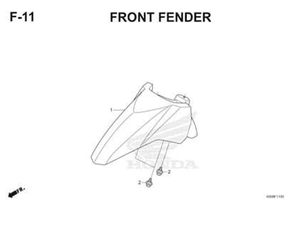 F11 Front Fender Thumb