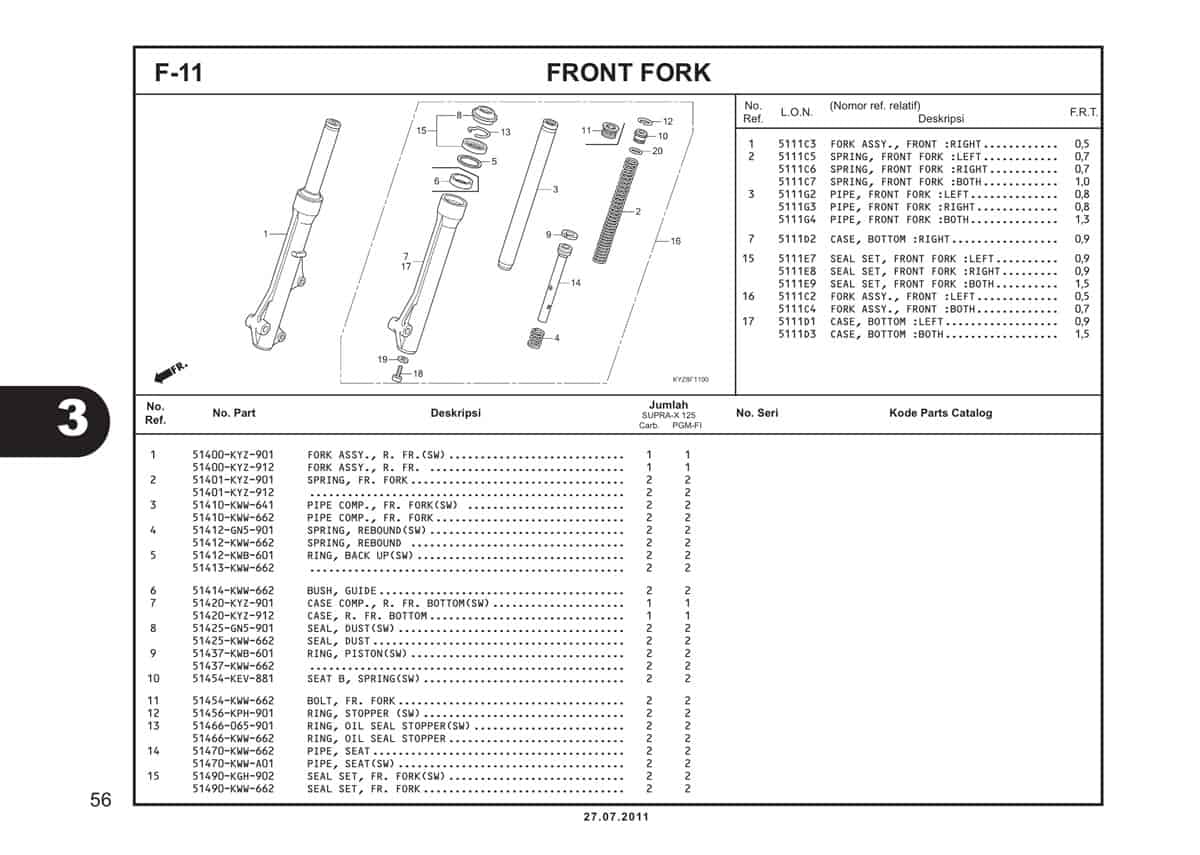  F11 Front Fork 1