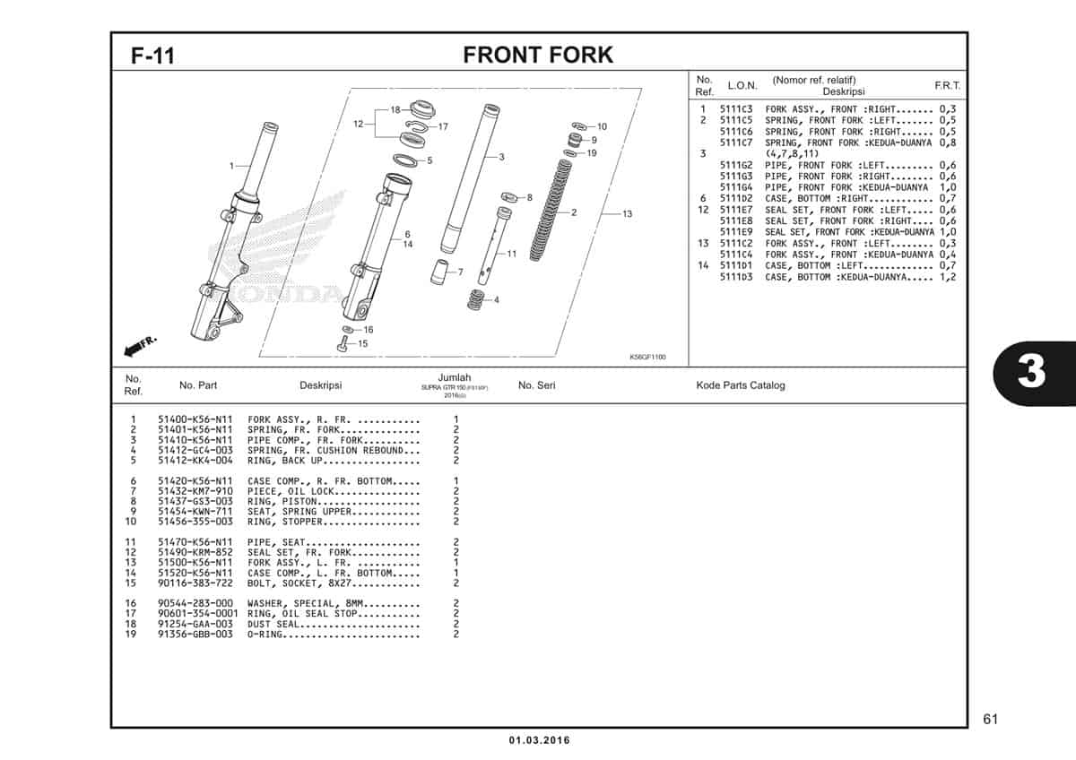 F11 Front Fork