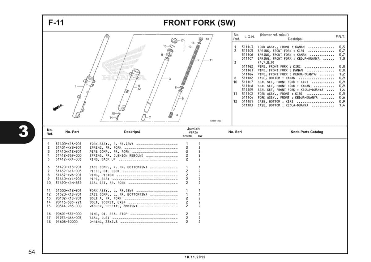  F11 Front Fork