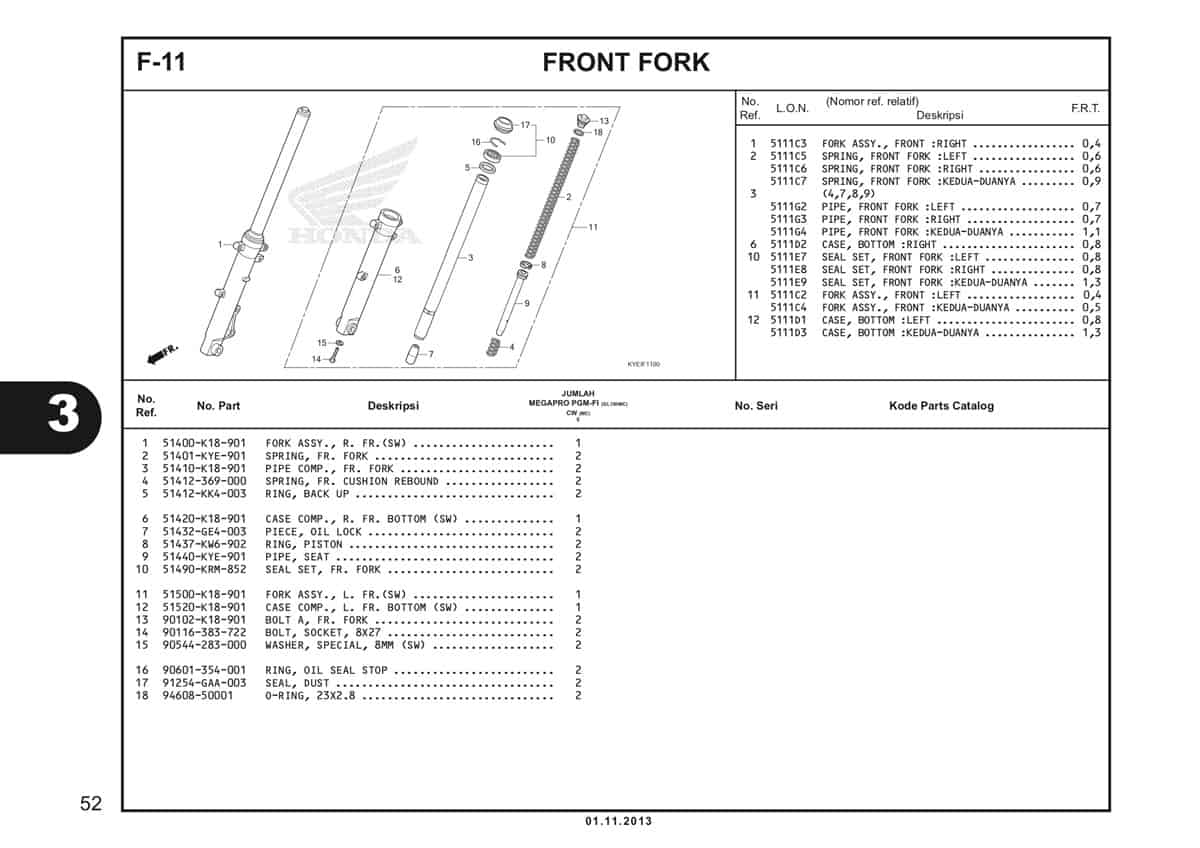  F11 Front Fork