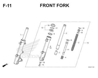 F11 Front Fork Thumb