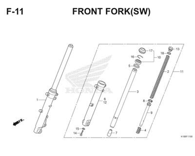 F11 Front Fork Thumb