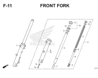 F11 Front Fork Thumb