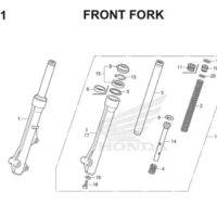 F11 Front Fork Thumb