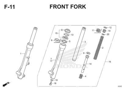 F11 Front Fork Thumb