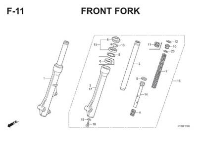 F11 Front Fork Thumb