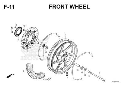 F11 Front Wheel Thumb