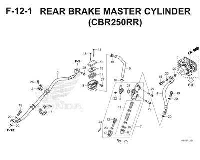 F12 1 Rear Brake Master Cylinder Thumb