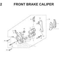 F12 Front Brake Caliper Thumb