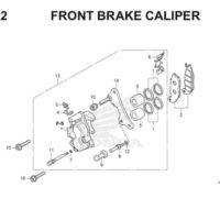 F12 Front Brake Caliper Thumb