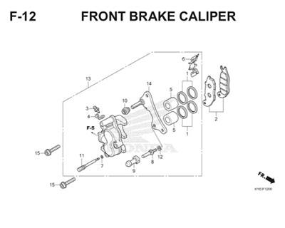 F12 Front Brake Caliper Thumb