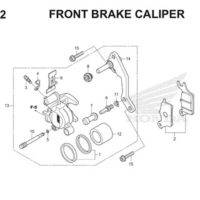 F12 Front Brake Caliper Thumb