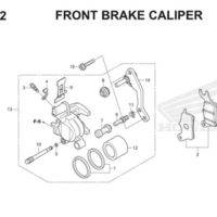 F12 Front Brake Caliper Thumb