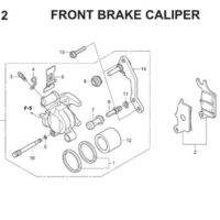 F12 Front Brake Caliper Thumb