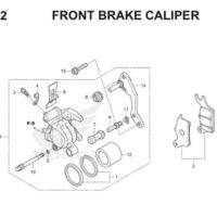F12 Front Brake Caliper Thumb