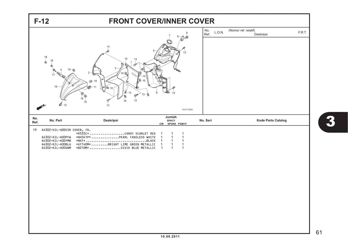  F12 Front Cover Inner Cover 2