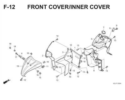 F12 Front Cover Inner Cover Thumb