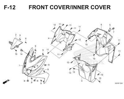 F12 Front Cover Inner Cover Thumb