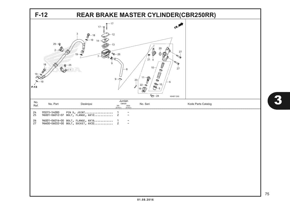  F12 Rear Brake Master Cylinder 2