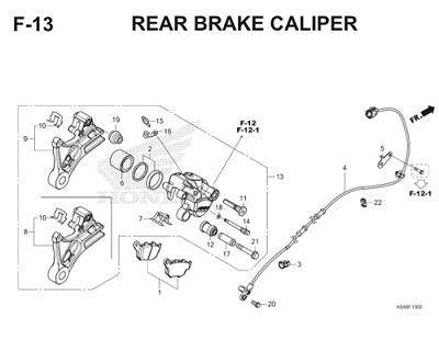 F13 Rear Brake Caliper Thumb