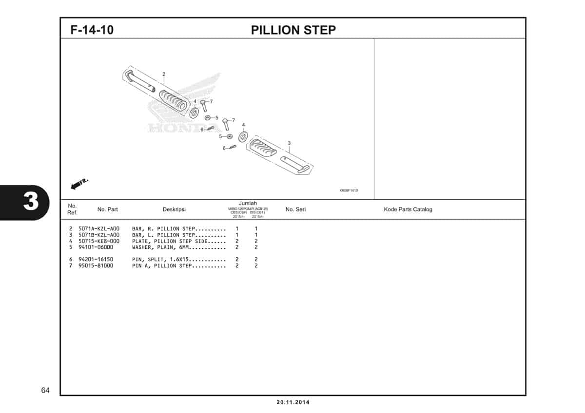 F14 10 Pillion Step